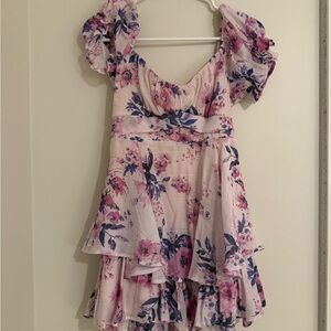 Miami Pink and Purple Floral Dress